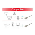 "Equip Patchkabel Cat6A F/FTP 2xRJ45 5.00m beige Slim LSZH Polybeutel"