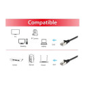 "Equip Patchkabel Cat6A S/FTP 2xRJ45 15.00m schwarz LSZH Polybeutel"