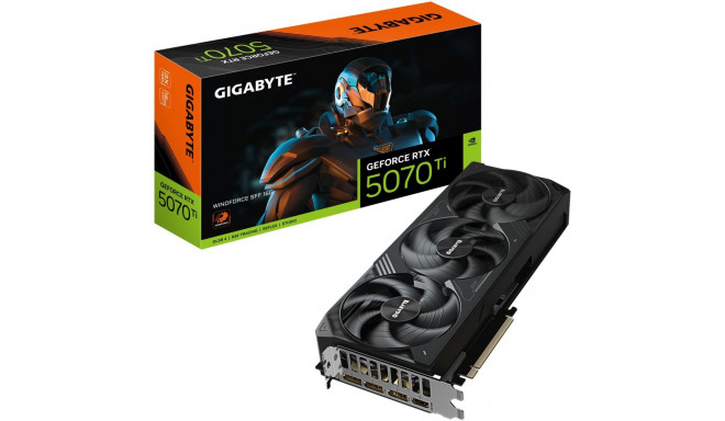"RTX 5070 Ti Gigabyte Windforce 16GB GDDR7 3 Fan"