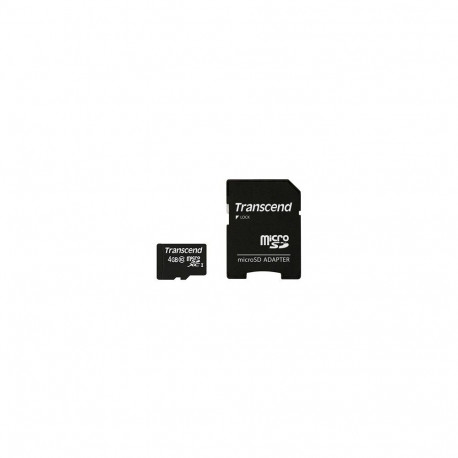 "CARD 4GB Transcend Premium MicroSDHC 45MB/s +Adapter"