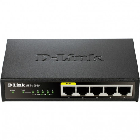 "5P D-Link DES-1005P/E Metall PoE"