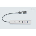 "D I-TEC USB-C/USB-A Charging Metal HUB 7 Port 3x USB-C 3.2 Gen. 1 4x USB-A 3.2 Gen. 1"