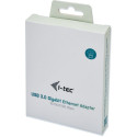 "D I-TEC USB 3.0 Metal Gigabit Ethernet Adapter 1x USB 3.0 auf RJ-45 LED-Anzeige fuer Notebook Table