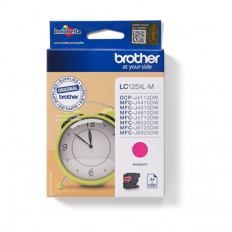 "Brother Tinte LC-125XLM Magenta bis zu 1.200 Seiten nach ISO/IEC 24711"