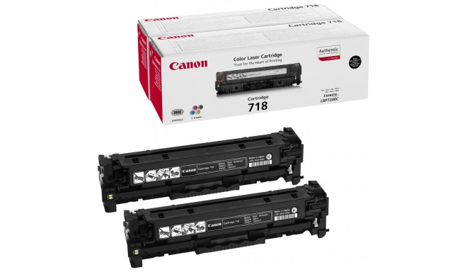 "Canon 718 BK black Doppelpack"
