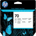 "HP Tinte 70 Schwarz + Hell Grau (C9407A)ght"