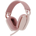 "Logitech Zone Vibe 100 Headset full size Bluetooth wireless rose"