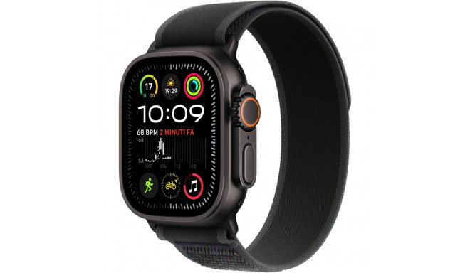 "APPLE Watch Ultra 2 GPS + Cellular 49mm Black Titanium Case with Black Trail Loop - S/M"