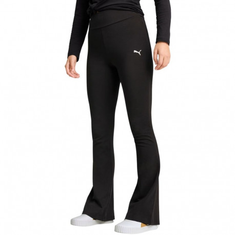 Legginsy damskie Puma Ess High-Waist Flared czarne 631542 01 2XL