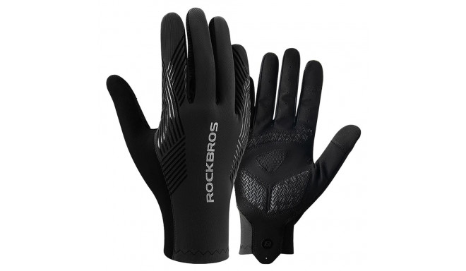 Rockbros cycling gloves spring/summer/autumn, full, size: M - black
