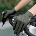 Rockbros Breathable Full Finger Cycling Gloves, Size: S - Green