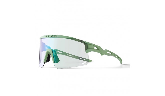 Rockbros Photochromic Cycling Glasses with UV Protection and Corrective Insert - Green