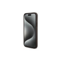 Guess 4G Collection Leather Metal Logo MagSafe Case for iPhone 15/14/13 - Brown