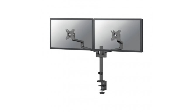NEOMOUNTS SCREEN DESK MOUNT FOR TWO SCREENS BLACK (CLAMP+GROMMET)