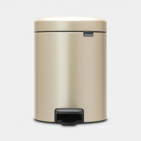 BRABANTIA waste bin with pedal NewIcon 5 l Champagne 304422