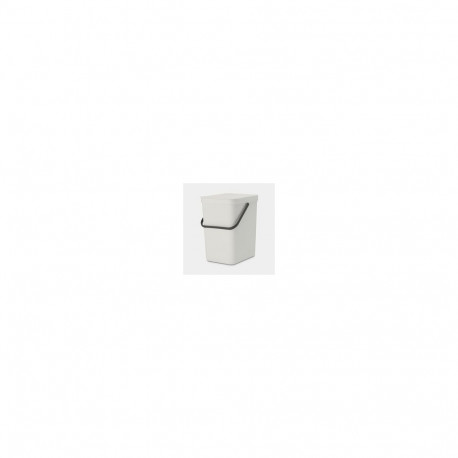 Brabantia Sort & Go Waste Bin Light Gray 25 L