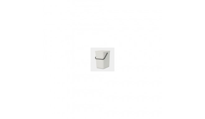 Brabantia Sort & Go Waste Bin Light Gray 25 L