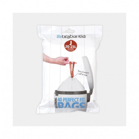 BRABANTIA bin bags 20-25 l (J) 40 pcs 115608