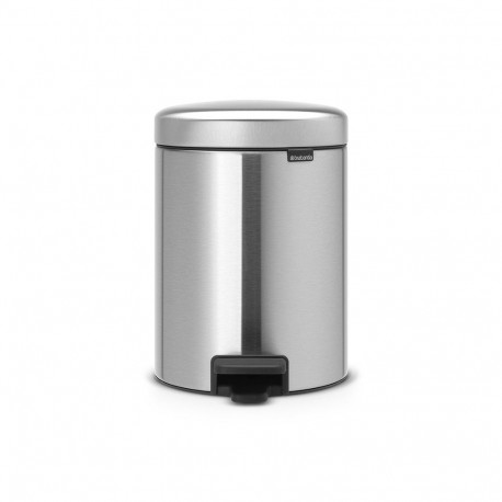 BRABANTIA waste bin with pedal NewIcon 5 l Matt Steel 112645