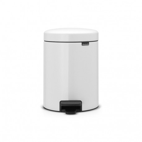BRABANTIA waste bin with pedal NewIcon 5 l White 112065