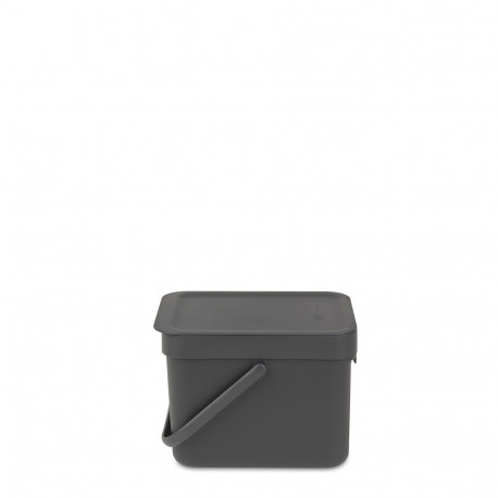BRABANTIA waste bin Sort & Go 6 l grey 109720