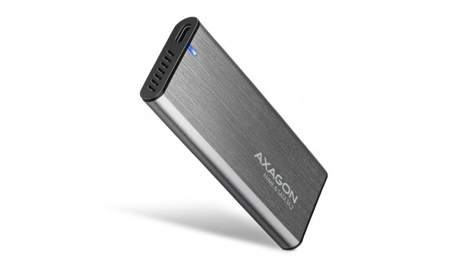 AXAGON EEM2-SG2 external Gehause fur M.2 SSDs USB-C 3.2 Gen 2 - silver