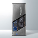 AXAGON EEM2-SG2 external Gehause fur M.2 SSDs USB-C 3.2 Gen 2 - silver