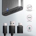 AXAGON EEM2-SG2 external Gehause fur M.2 SSDs USB-C 3.2 Gen 2 - silver