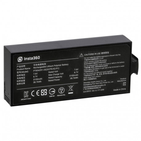 Insta360 Pro/ Pro 2 varuaku Li-Ion 5100mAh