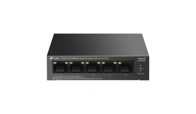 Switch TP-Link TP-Link LiteWave switch LS105LP (5x100Mb/s, 4xPoE, 41W, fanless)