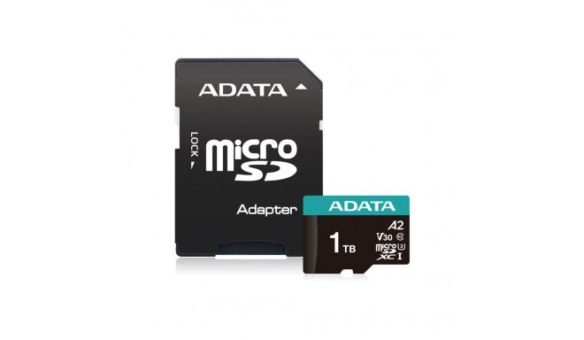 ADATA Premier Pro MicroSDXC 1 TB Class 10 UHS-I/U3 A2 V30 (AUSDX1TUI3V30SA2-RA1)