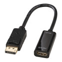 Lindy videoadapter 41718 - DisplayPort / HDMI - 15 cm