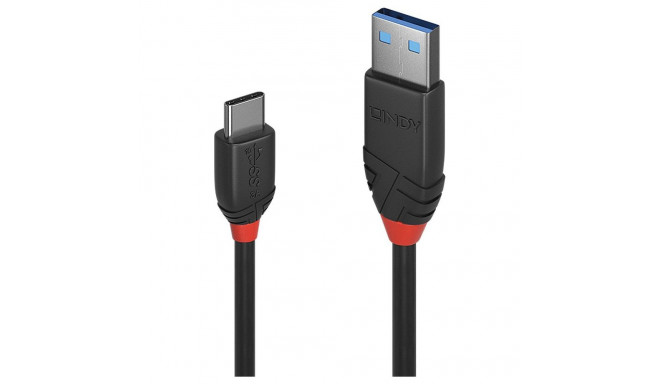 Lindy Black Line - USB-C cable - 24 pin USB-C to USB Type A - 1.5 m