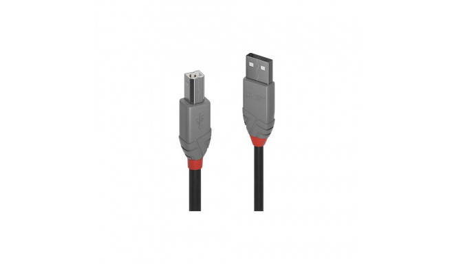 Lindy 10m USB 2.0 Type A to B kaabel Anthra Line 4002888366779
