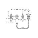 Hansgrohe 13244180 4-osaline vannitoa segisti