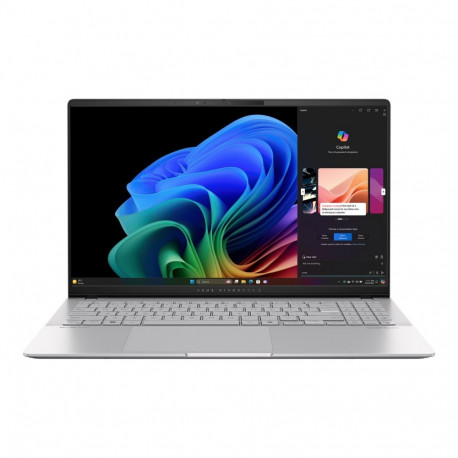 Asus Vivobook S S5507QA-MA112W jahe hõbedane 15,6" OLED 3K 120 Hz 2880 x 1620 pikslit läikiv Snapdra