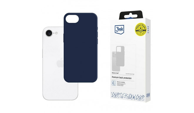 3MK Silicone Case Apple iPhone 16e tumesinine