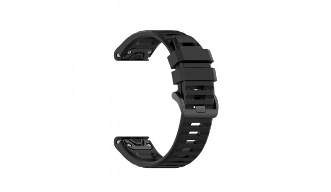 Fixed QuickFit silicone strap, 22 mm, black