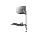 NEOMOUNTS DESK MOUNTED SIT-STAND WORKSTATION (SCREEN KEYBOARD & MOUSE)