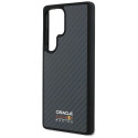 Red Bull Real Carbon Fiber Shiny Logo MagSafe Case for Samsung Galaxy S25 Ultra Black