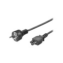 Goobay | Toitejuhe (ohutuspistik) | 93586 | Must Ohutuspistik (tüüp F, CEE 7/7) | Seadme pesa C5
