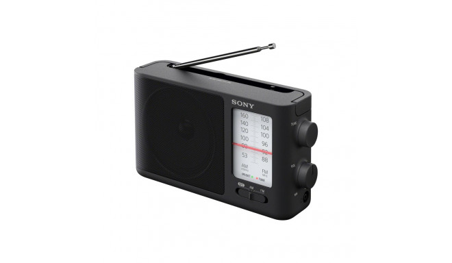 Sony | Analoograadio | ICF-506 | 5 W | Must