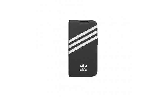 Adidas OR Booklet Case PU iPhone 14 Pro must valge 50196