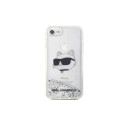 Karl Lagerfeld KLHCI8LNCHCS iPhone 7/8/SE 2020 / SE 2022 hõbedane kõvakorpus Glitter Choupette H