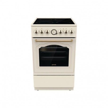 Gorenje GECS5B70CLI beež klaaskeraamiline pliit elektriahi laius 50 cm sügavus 59.4 cm 70 l