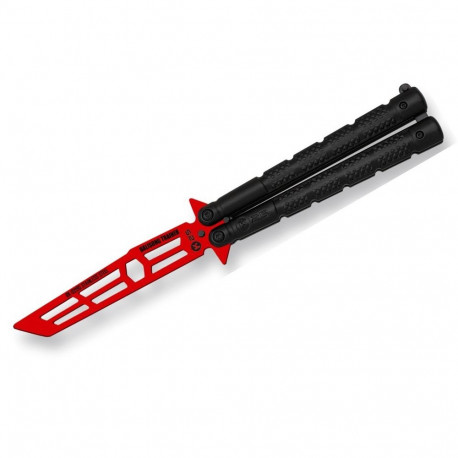 Nóż K25 RK-02195 balisong treener punane