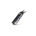 Axagon HMC-6GLN USB-C 5Gbps GLASS 6in1 jaotur