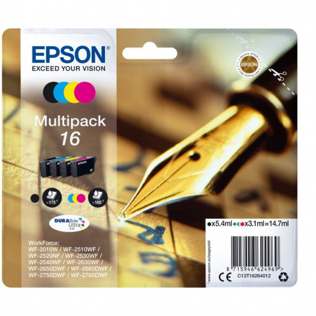 Epson tindikomplekt 4-värviline multipakk 16 DURABrite Ultra