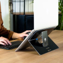 R-Go Tools Laptop stand R-Go Riser Attachable, adjustable, integrated with your laptop, aluminum, bl