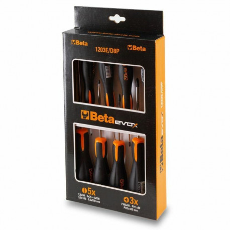 Beta kruvikeerajate komplekt 1203E/D8P 8pcs